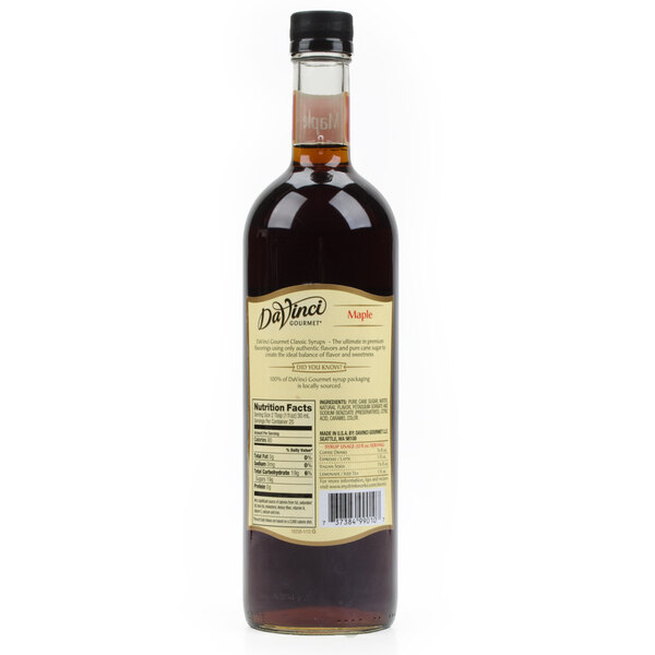 DaVinci Gourmet Classic 750 mL Maple Flavoring Syrup