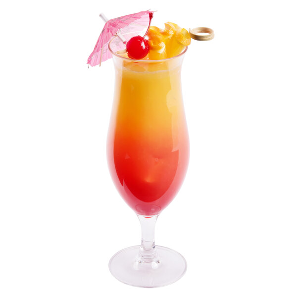 G.E.T. HUR-1-CL Cheers 15 oz. Customizable Plastic Hurricane Glass - 24