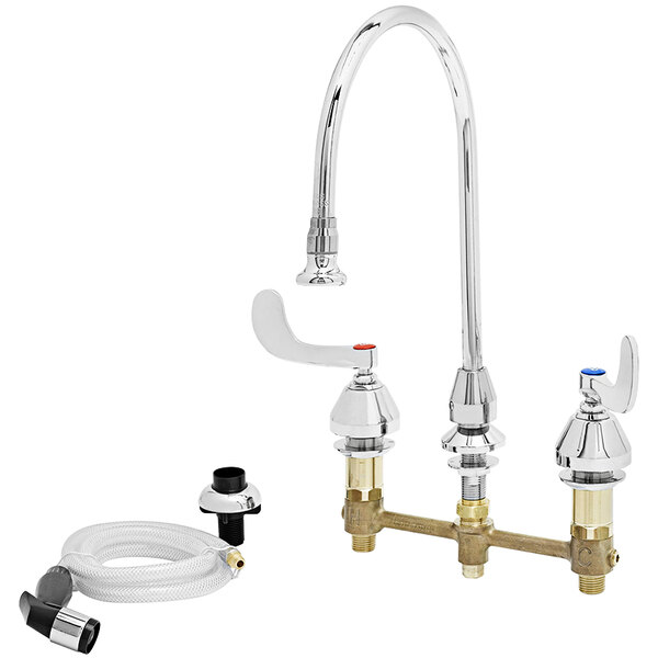 a faucet with a hose