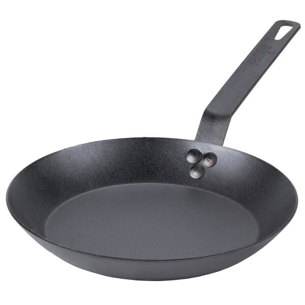 Lodge CRS10 French Style Pre Seasoned 10 Carbon Steel Fry Pan   622612 