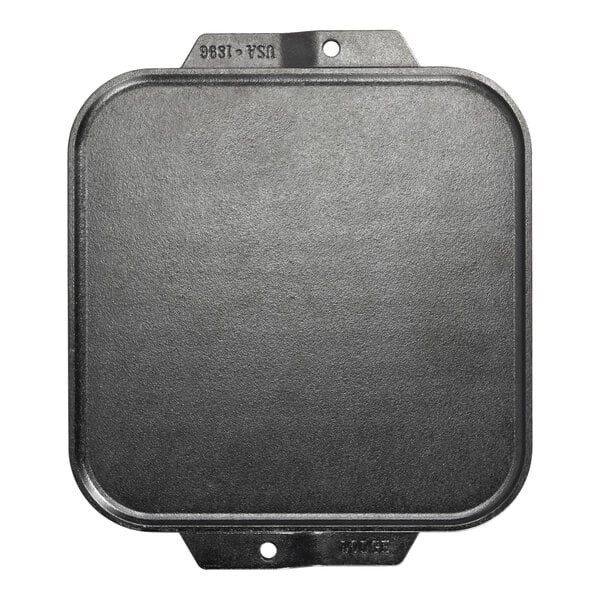 Lodge LSRG3 10 1/2" x 10 1/2" Pre-Seasoned Reversible Cast Iron Griddle and Grill Pan