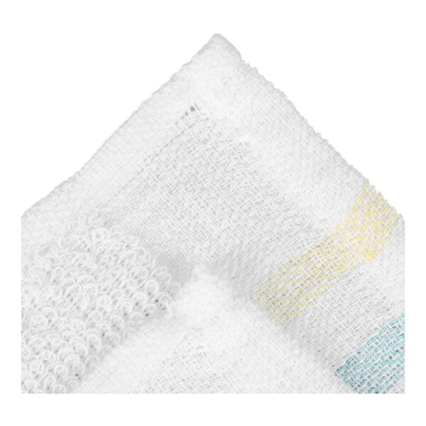 Chef Revival 15" x 26" Multi-Striped 100% Cotton Bar Towel - 12/Pack