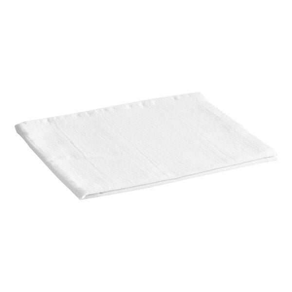 A white 100% cotton flour sack towel folded flat.
