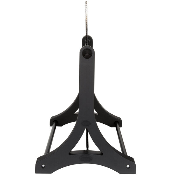 A black metal A-Frame stand for an Aarco Rocker letterboard.