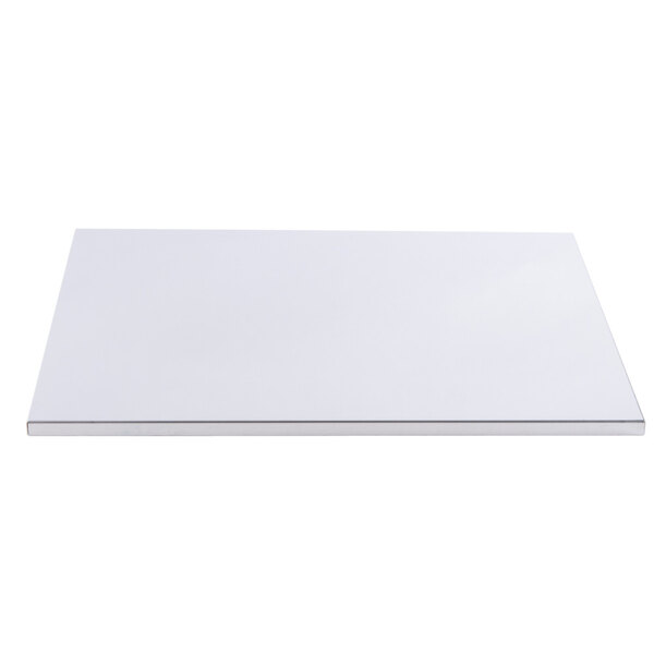 A white rectangular reflector for a Nemco countertop pizza oven.