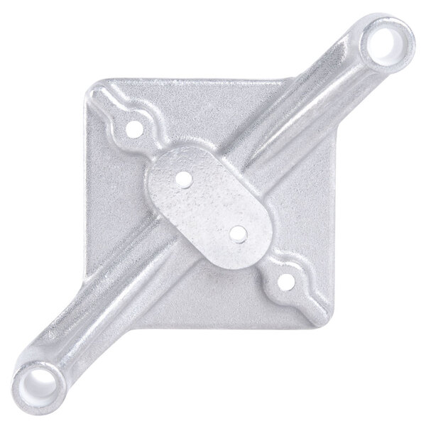 A silver metal Nemco Push Block Guide Assembly with two holes.