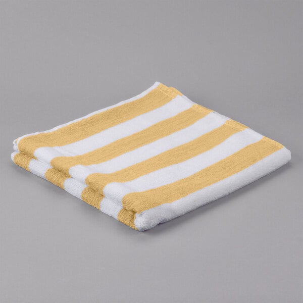 Pool Towels Yellow Stripe 30×60 9lb