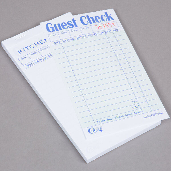 10 Pads 50 Sheets Pad Cafes And Restaurant Orders Perforated 2