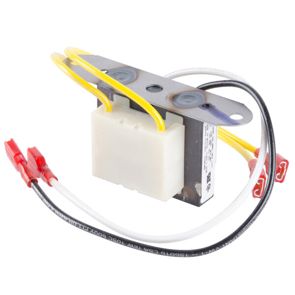 A Nemco transformer assembly with white and yellow wires.