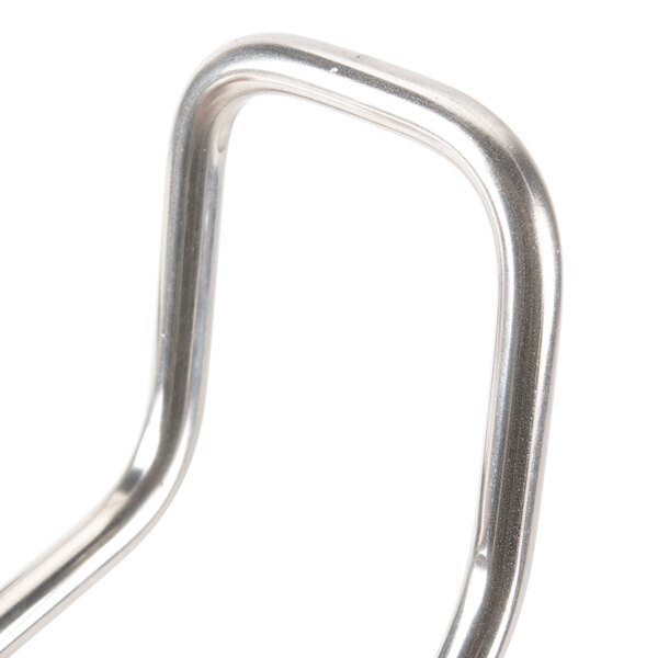 A close-up of a Robot Coupe metal wall rack.