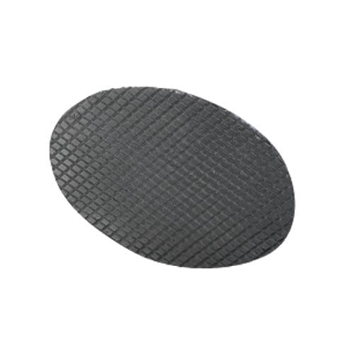 A black oval cone grid with a textured pattern.