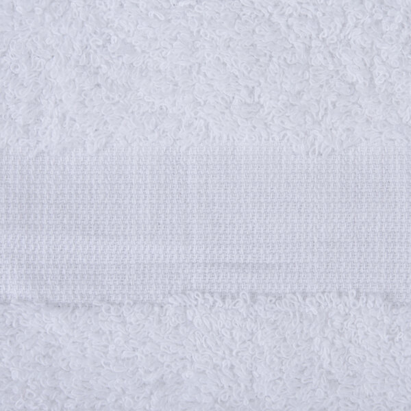 An Oxford Gold bath towel with a white cam border.