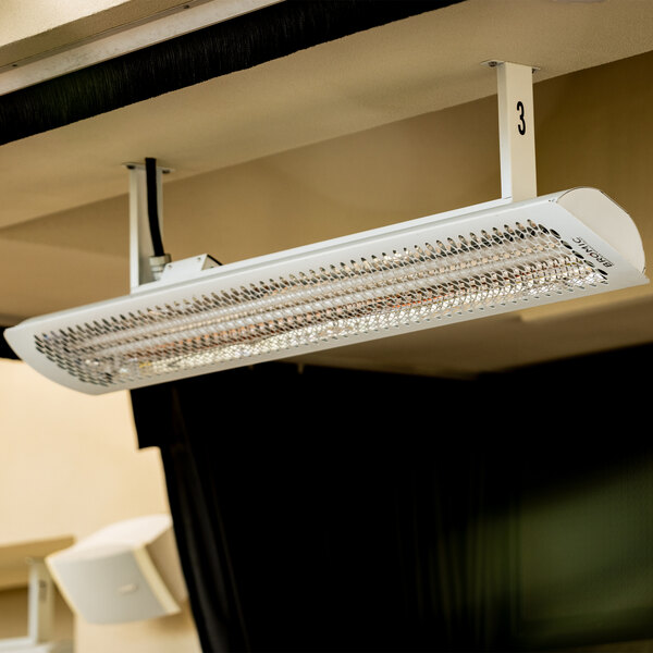 Bromic Heating BH0420013 White Tungsten Smart-Heat Electric Outdoor Patio Heater - 220/240V, 6000W