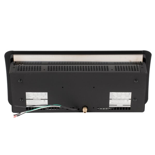 The back of a Bromic Heating Tungsten Smart-Heat natural gas patio heater.