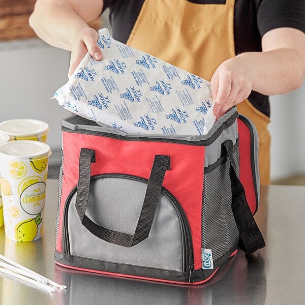 Cooler bag with ice hot sale pack