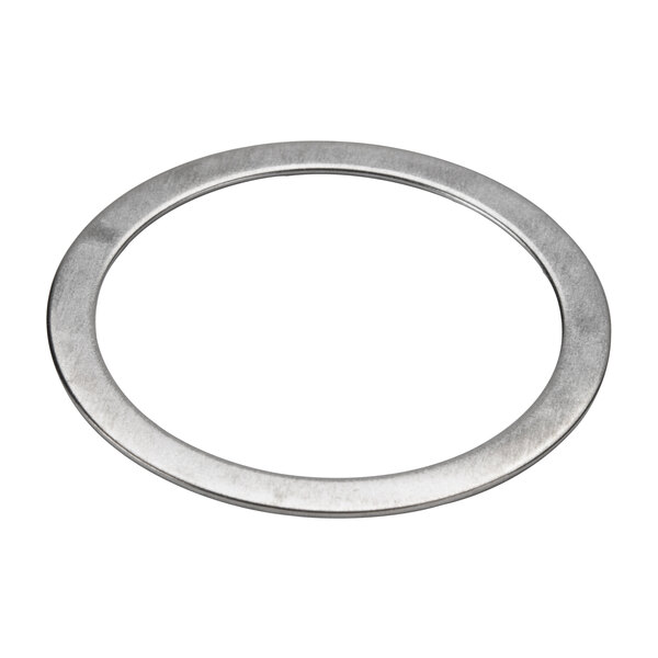 A close-up of a stainless steel support washer.