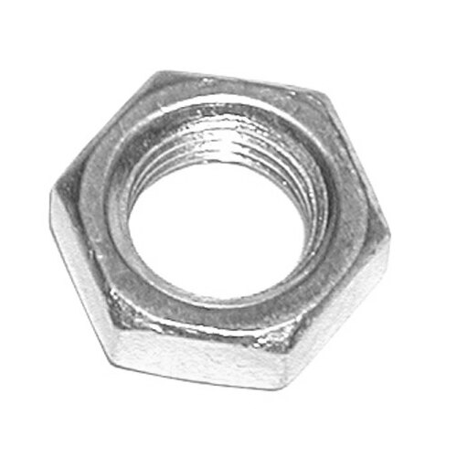 A close-up of a Waring hex nut.