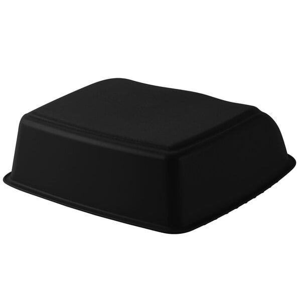 A black rectangular container with a lid on it.