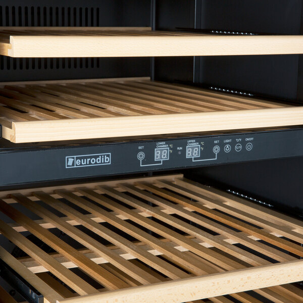 Eurodib USF168D Single Section 154Bottle Dual Temperature Full Glass