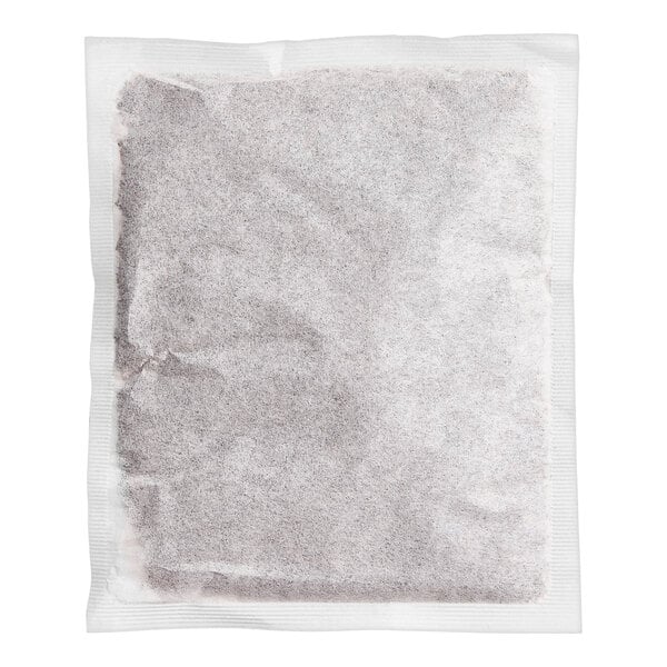 A white bag with black specks.