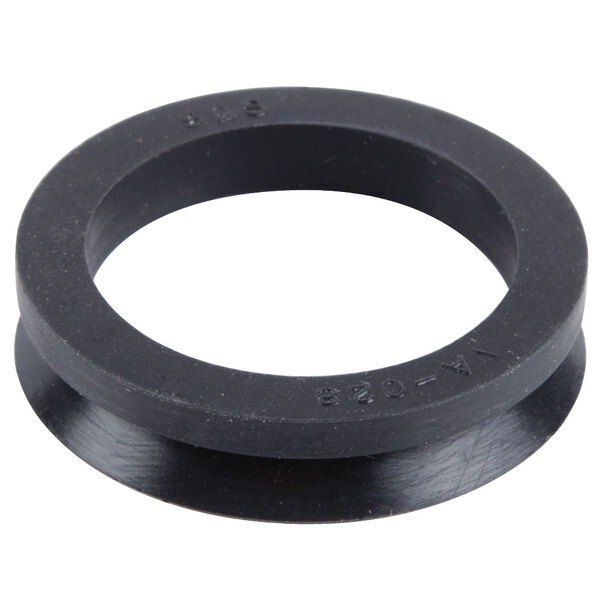 A black silicone roller seal for Nemco roller grills.