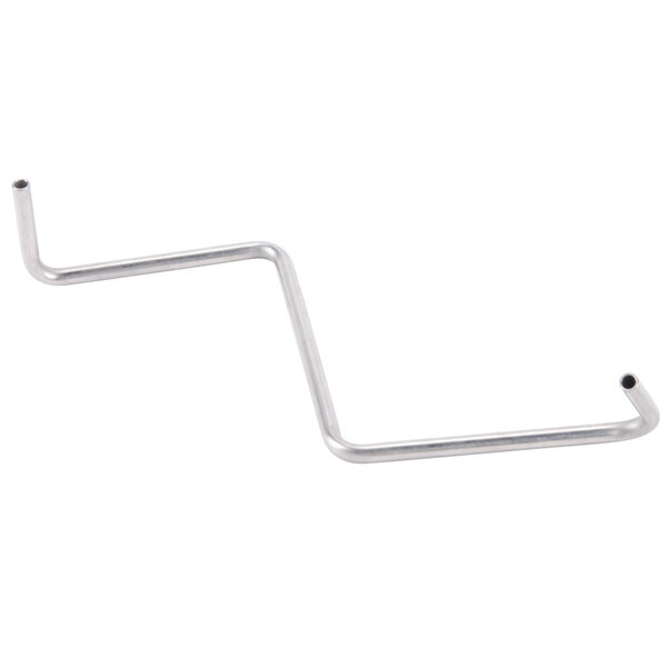 A stainless steel metal rod with a handle on it.