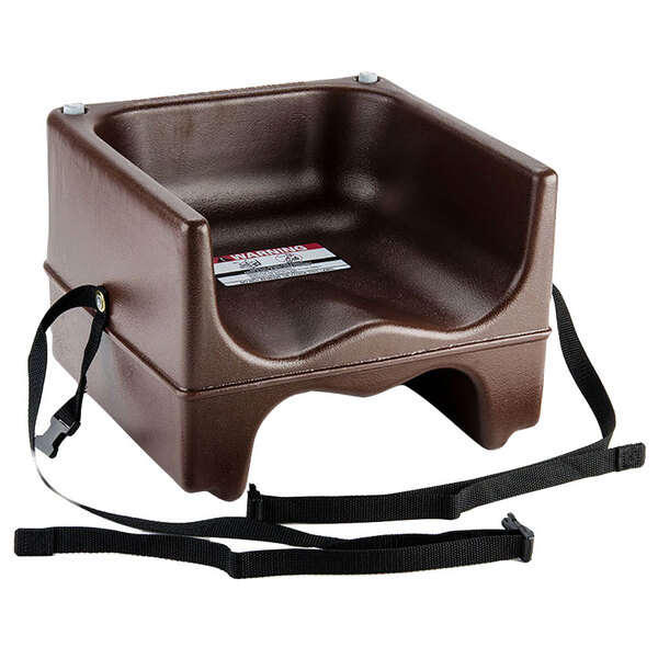 Cambro 200BCS131 Plastic Booster Seat Dual Seat with Strap Brown