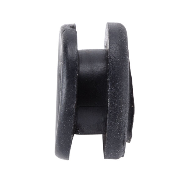 A black rubber strain relief plug for a Waring drink mixer.