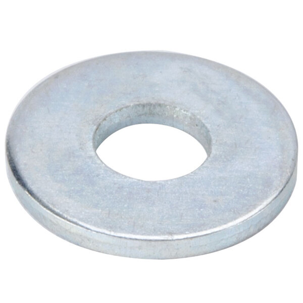 A Waring aluminum washer with a white circle in the center.