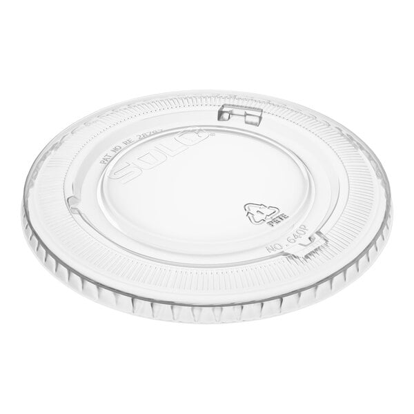 Solo 640TP Clear Plastic Non-Vented Lid - 2,500/Case