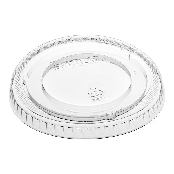 Solo 12 oz. Clear Plastic Non-Vented Lid - 2,500/Case