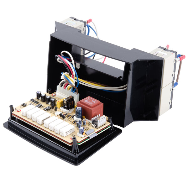 A black Waring control panel module with wires.
