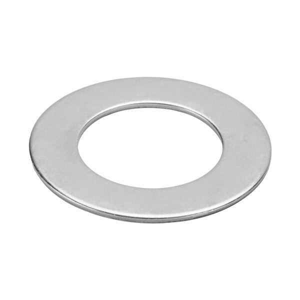 A stainless steel Waring washer with a hole in the middle.