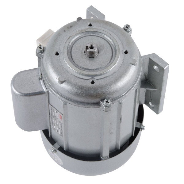 An ARY Vacmaster oil pump motor for a vacuum packaging machine with a metal housing.