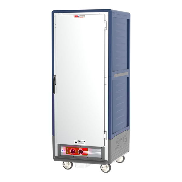 Metro C539-HLFS-L C5 3 Series Insulated Low Wattage Full Size Hot Holding Cabinet with Lip Load Aluminum Slides and Solid Door - Blue