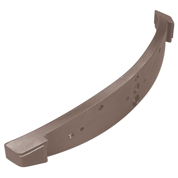 A brown plastic Carlisle sneeze guard cap with holes on the side.