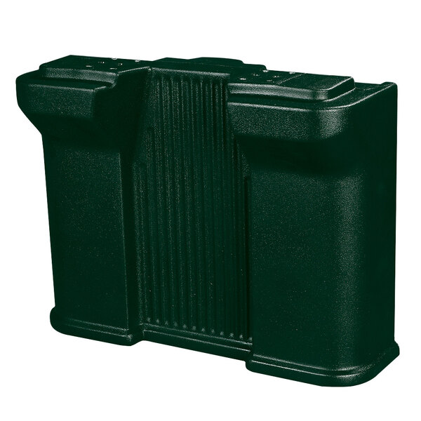 A black plastic Carlisle food bar leg.