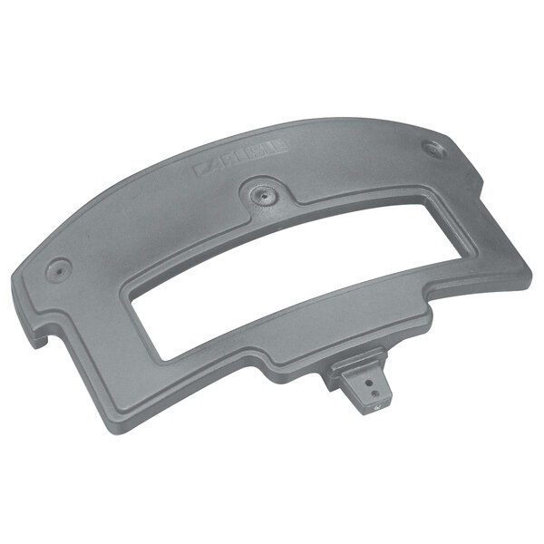 A grey plastic Carlisle sneeze guard post with holes.