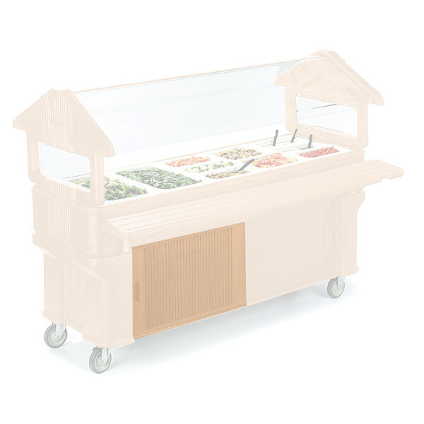 A Carlisle beige door for a portable food bar.