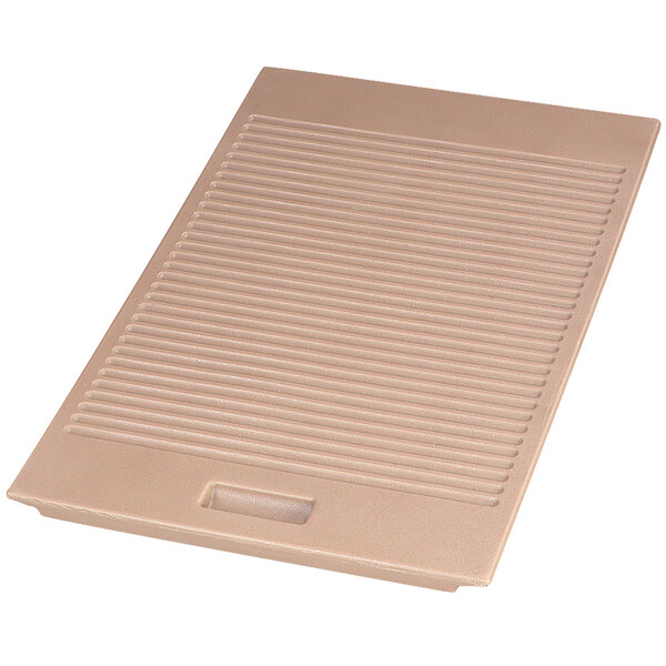 A beige plastic door for a Carlisle Six Star portable food bar.