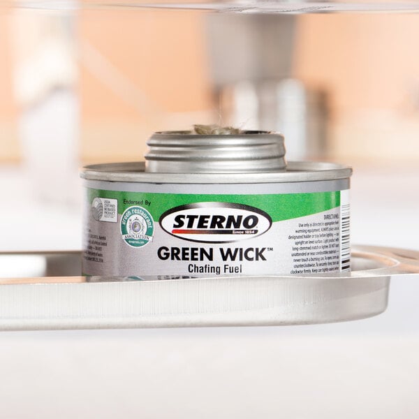 Sterno 10120 4 Hour Green Wick Chafing Fuel with Safety Twist Cap 24/Case