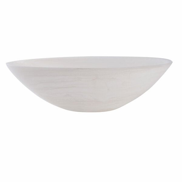 An American Metalcraft Translucence round bowl in white.
