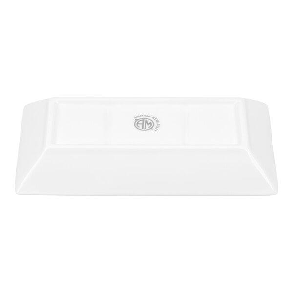 American Metalcraft PORSD3R 3 Compartment White Porcelain Sauce Dish - 6/Case