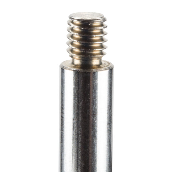 A metal cylinder with a metal screw inside.