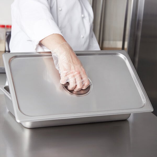 ABC 75239 1/3 Size Slotted Stainless Steel Steam Table Pan Cover