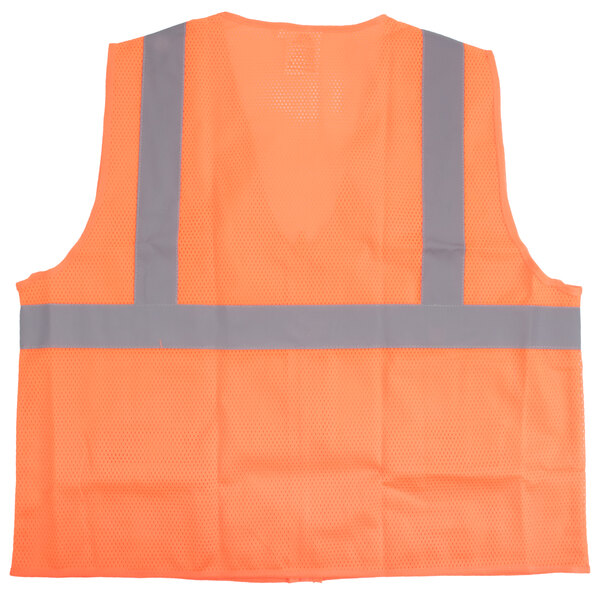 A Cordova orange safety vest with reflective stripes and grey accents.