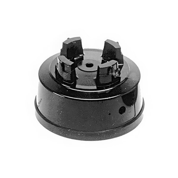 Black plastic top housing for a Waring MMB142 blender with a hole in it.