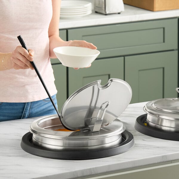 Vollrath 741101D Mirage® 11 Qt. Silver Drop-In Induction Rethermalizer - 120V, 800W