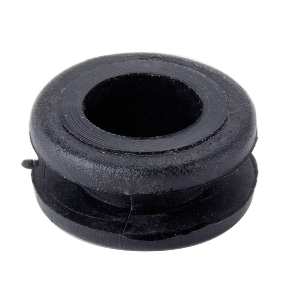 A black round rubber Waring lead protector.