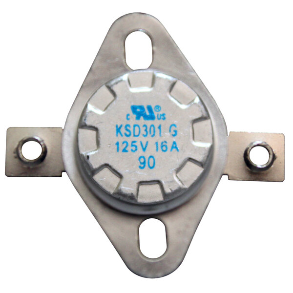 A round metal Waring Electric Thermal Cutoff with blue text.